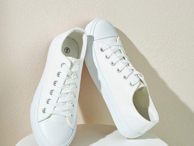 Wholesale Womens Shoes Zapatos Mujeres Custom Low Top Canvas Shoes Lace Up Plain Men'S Canvas Shoes For Unisex图3