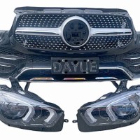 Suitable for Mercedes Benz GLE350 GLE400 GLE450 W167 2020-2023 high-quality body kit parts, front bumper and headlights