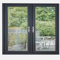 American Style HeatInsulated Residential Tempered Glass Windows Aluminum Casement Windows Germany Hardware