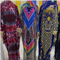 Maxi Dress Women African Short Sleeve Notched Neck dimand robe ODM Adults African Clothing Patterns Kanga Clothing