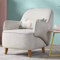 1 Seat Chair Living Room Modern Leisure 1 Piece Single Bedroom Modern Furniture Upholstery Fabric Sofas Set DY16