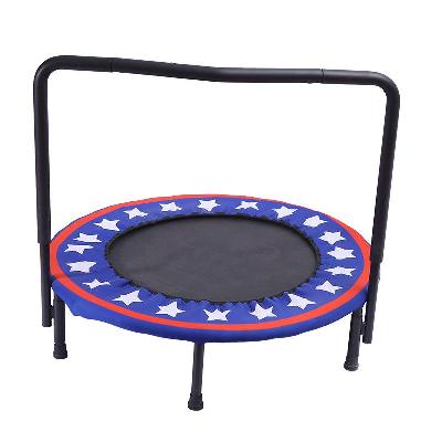 Trampoline adult children adjustable handrail home gym trampoline toddler entertainment jumping jacks fitness equipment