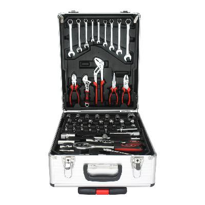 Hand Tool Box with 4 Layers of Toolset and Wheels 899pcs