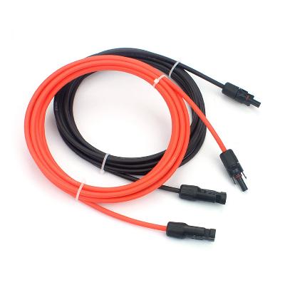 Black+Red Solar Panel Extension Cable Wire Solar Connectors 12 AWG Gauge