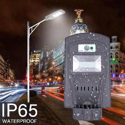 40W LED Solar Sensor Outdoor Light with Light Control and Radar Sensor Grey
