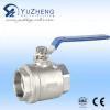 Stainless Steel Ball Valve 2PC Ss Threaded Industrial Valves with Optional Mounting Pad Float Valve