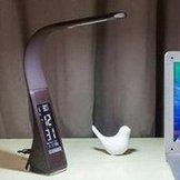 USB plug-in LED eye protection desk lamp Student study office perpetual calendar Business faux leath
