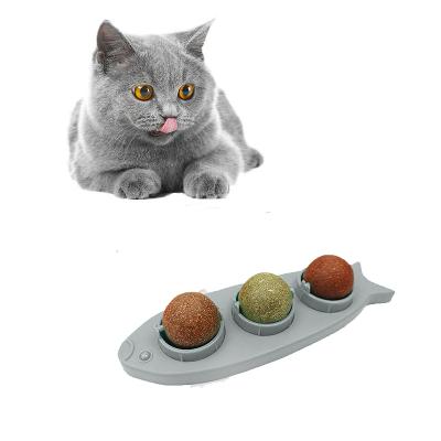 Catnip Cat Toys, 3pcs Catnip Detachable Ball Toys, Edible Cat Licking Toy, Safe Healthy Kittty Chew 