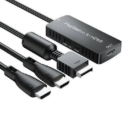 PS to HDMI Converter Adapter HD Link Cable 1080P w/ Cable for Playstation 1/2/3