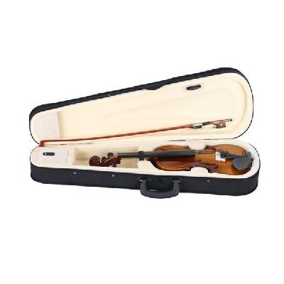 New 3/4 Acoustic Violin Case Bow Rosin Natural图3