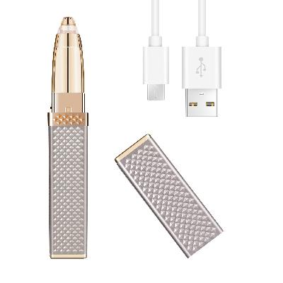 Electric Eyebrow Trimmer Champagne Color LD010