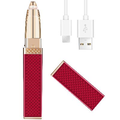 Electric Eyebrow Trimmer Red LD010