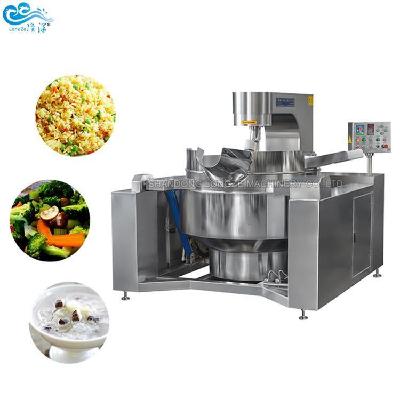 Industrial Automatic Fruit Jam Bean Paste Cake Fillings Cooking Mixing Machine