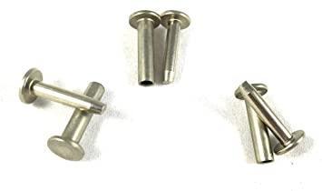 Cutlery Rivets 5/16" x 5/8" Knife Making Handle Pins -NICKEL SILVER- 10 sets