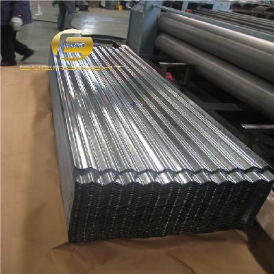Galvanized corrugated steel sheet