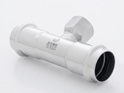 Double press-fitting (female tee)