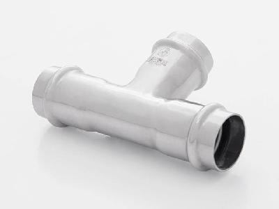 Double press-fitting (equal tee)