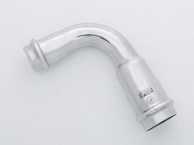 Double press-fitting (reducer 90° elbow)